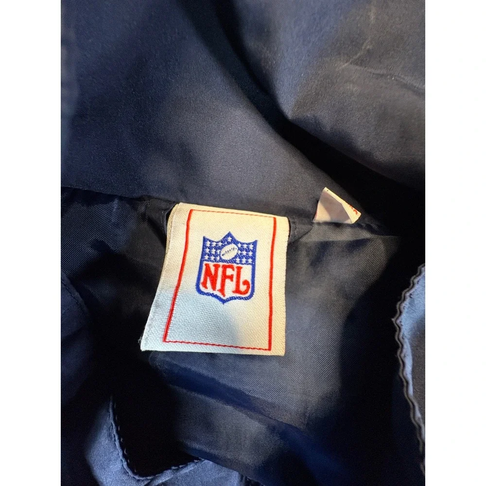 NFL Tennessee Titans Windbreaker Jacket Mens 2XL Navy Blue Colorblock Full Zip